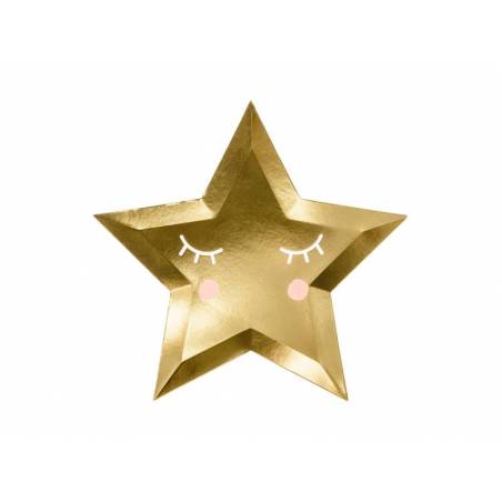 Assiettes Little Star - Star dorée 27cm 