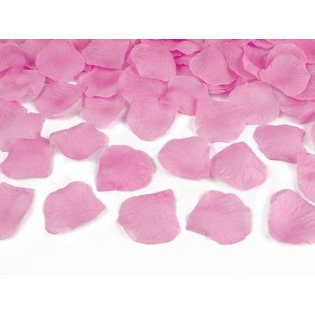 Canon à confettis avec pétales de roses rose 40cm 