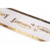 Chemin de table satin communion blanc 28cmx5mt Chemin de table satin communion blanc 28cmx5mt
