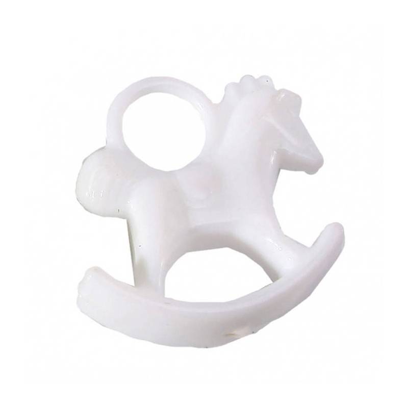 cheval bascule blanc