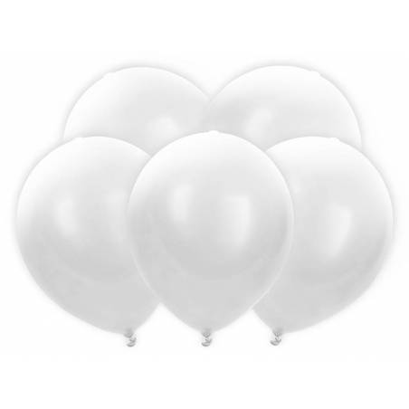 Ballons LED 30cm blancs 