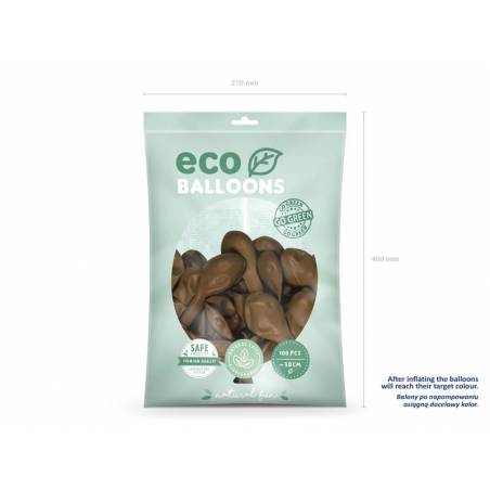 Ballons Eco 30cm brun chocolat 