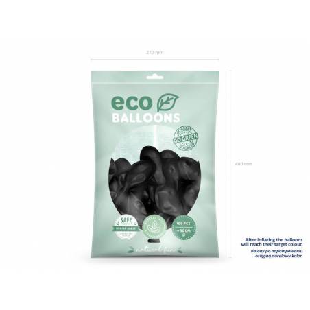Ballons Eco 30cm noir 