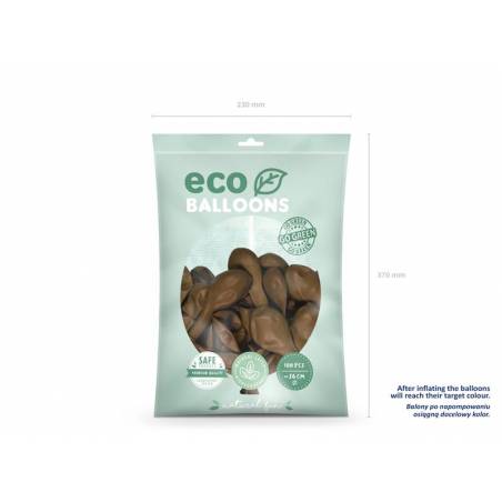 Ballons Eco 26cm brun chocolat 