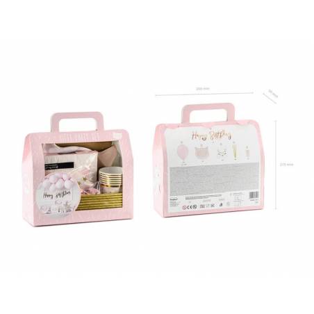 Kit Decoration Anniversaire Chat Rose Et Or 55 Pieces Kit Decoration Anniversaire Chat Rose Et Or 55 Pieces