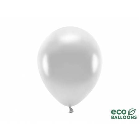 Ballons Eco 26cm métallique argent 
