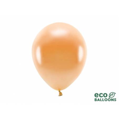 Ballons Eco 26cm métalliques orange 