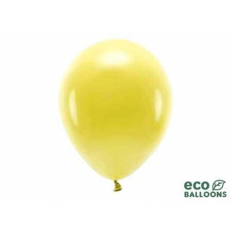 Ballons Eco 30cm jaune foncé pastel 