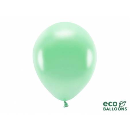 Ballons Eco 30cm menthe métallique 