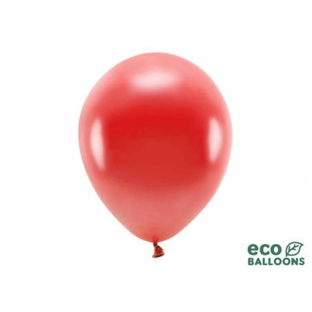 Ballons Eco 30cm rouge métallique 