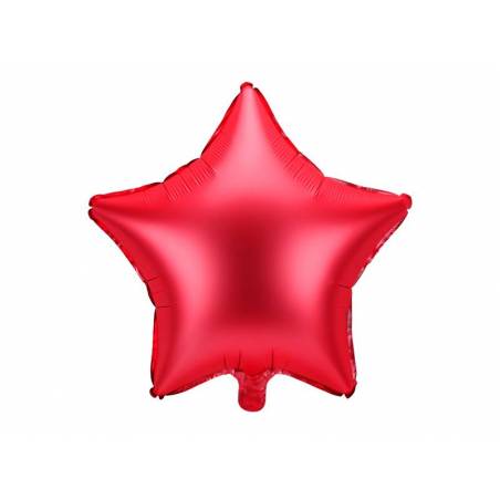 Ballon aluminium Star, 48cm, rouge 