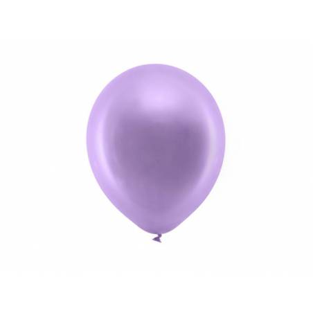 Ballons arc-en-ciel 23cm violet métallique 