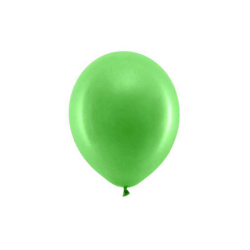 100 Ballons Rainbow 23cm vert