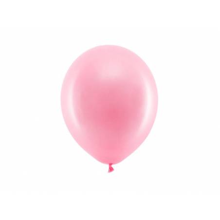 Ballons arc-en-ciel 23cm rose pastel 