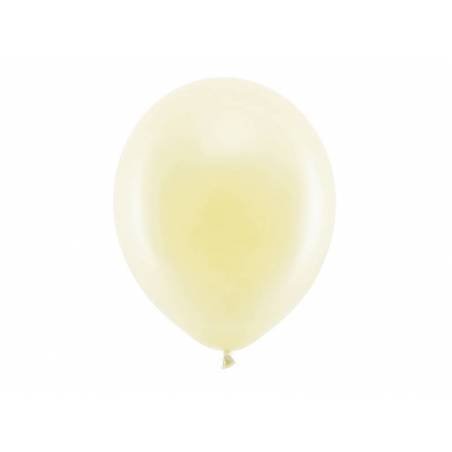 Ballons arc-en-ciel 30cm crème pastel 