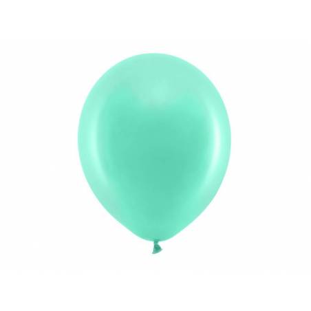 Ballons arc-en-ciel 30cm menthe pastel 
