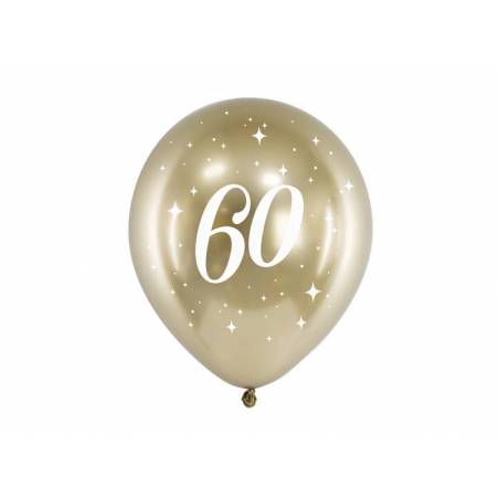 Ballons brillants 30cm or 60 
