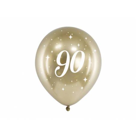 Ballons brillants 30cm or 90 