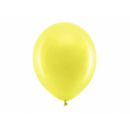 Ballons Rainbow 30cm jaune pastel 