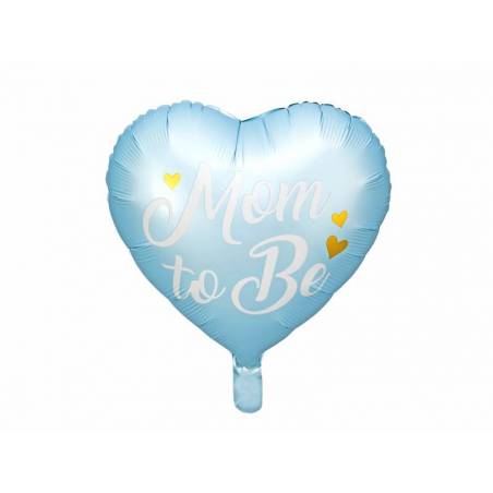 Ballon en feuille Mom to Be, 35cm, bleu