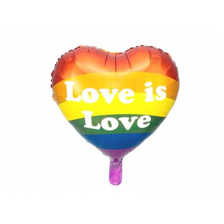 Ballon en feuille Love is Love, 35cm, mélange