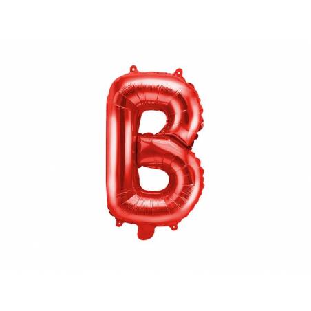 Ballon en aluminium Lettre ''B'', 35cm, rouge 