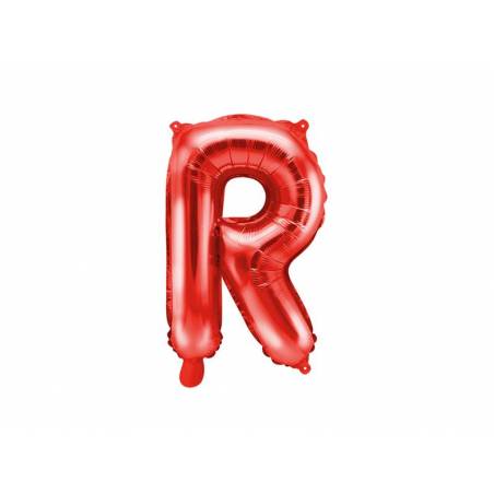 Ballon en aluminium Lettre ''R'', 35cm, rouge 