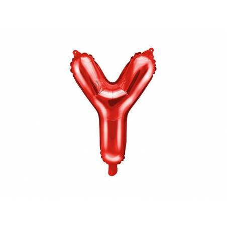 Ballon en aluminium Lettre ''Y'', 35cm, rouge 