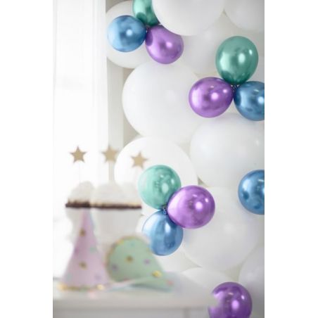 Ballons brillants 12 cm violet 