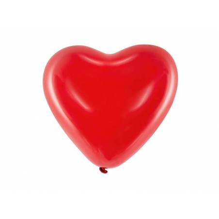 Ballons 10 '' Coeurs rouge pastel 
