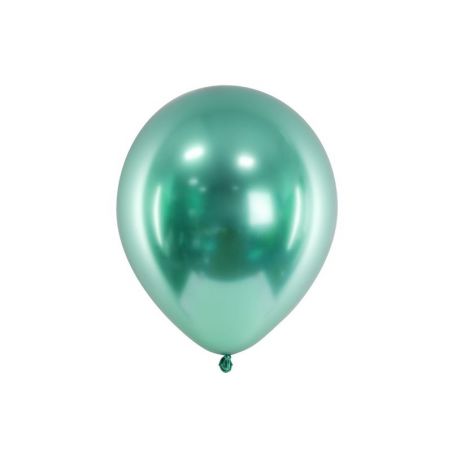 Ballons brillants 30cm vert bouteille 