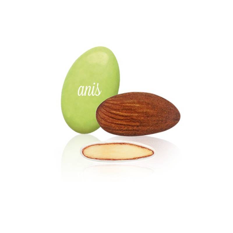 Dragées Amande Avola Extra, Vert Anis Vernis 250g, Maison Pécou