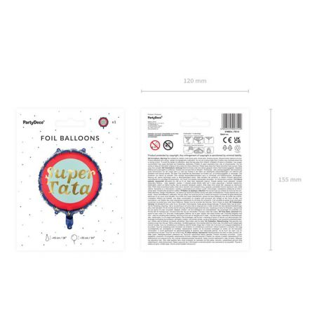 Ballon en feuille Super Tata, 45 cm, mélange Ballon en feuille Super Tata, 45 cm, mélange