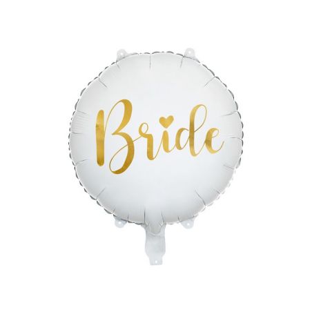 Ballon en feuille Bride 45cm, blanc 