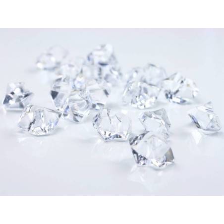 Cristal de glace incolore 25 x 21mm 