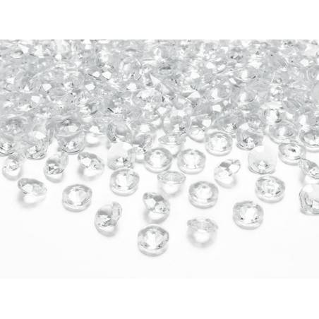 Confetti de diamant incolore 12mm 