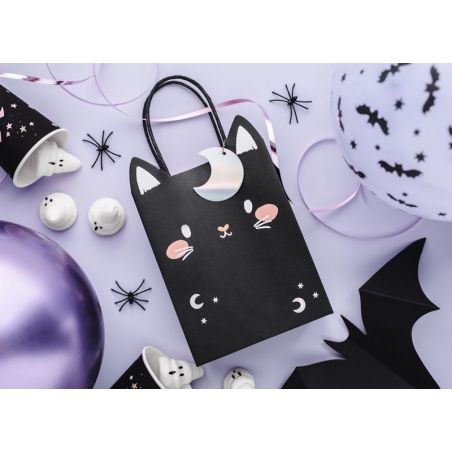 Sac cadeau Chat, mix, 8x14x18 cm 