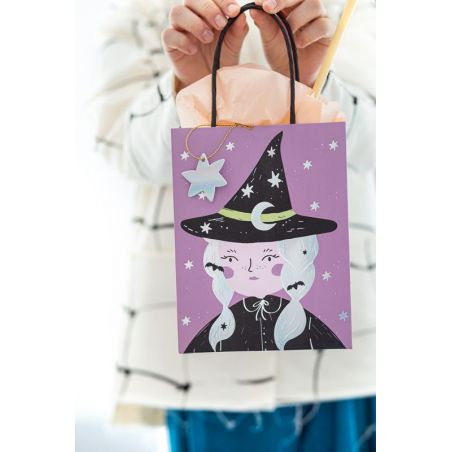 Sac cadeau Sorcière, mix, 8x14x18 cm Sac cadeau Sorcière, mix, 8x14x18 cm