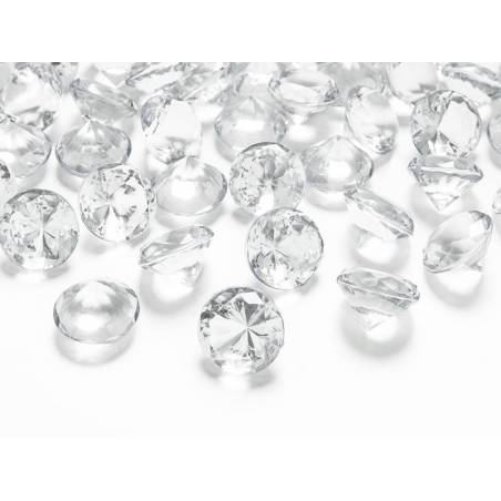Confetti de diamant incolore 20mm 