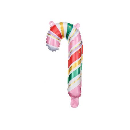 Ballon en feuille Candy cane 18.5x35 cm mix 