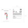 Ballon en feuille Candy cane 18.5x35 cm mix Ballon en feuille Candy cane 18.5x35 cm mix