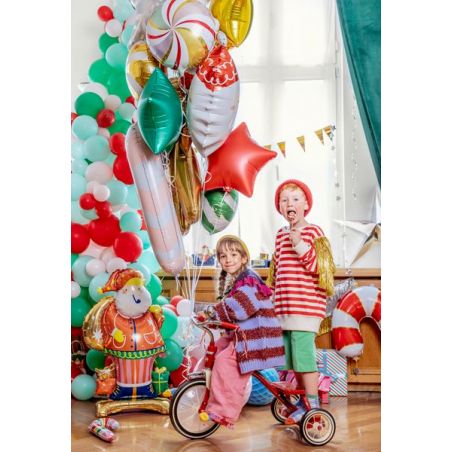 Ballon en feuille Candy cane 18.5x35 cm mix Ballon en feuille Candy cane 18.5x35 cm mix