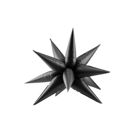 Ballon en feuille Star 3D, 70cm, noir 