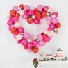 Guirlande de ballons avec cadre, rose, 160 cm Guirlande de ballons avec cadre, rose, 160 cm