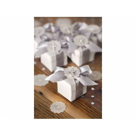 Embellissements Croix argent 27mm 