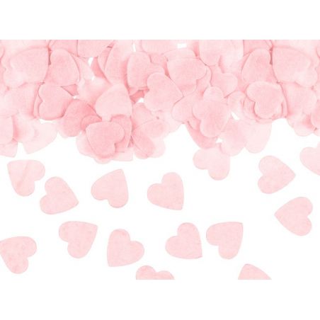 Cœurs en confetti, 1,6x1,6 cm, rose clair, 15g 