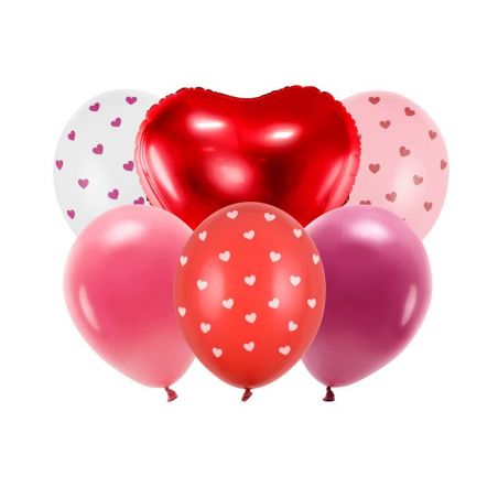 Set de ballons Be mine valentine mix 