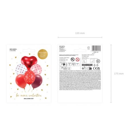 Set de ballons Be mine valentine mix Set de ballons Be mine valentine mix