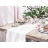 Chemin de table en mousseline crème légère 070x5m Chemin de table en mousseline crème légère 070x5m