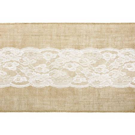 Chemin de table en jute 0.28x2.75m 